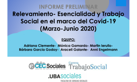 Esencialidad y Trabajo Social en el marco del Covid-19 (Marzo-Junio 2020)