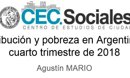 Informe de Coyuntura n° 13: Distribución y pobreza en Argentina al cuarto trimestre de 2018